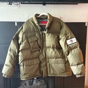Eddie Bauer Green Down Puffer Jacket
